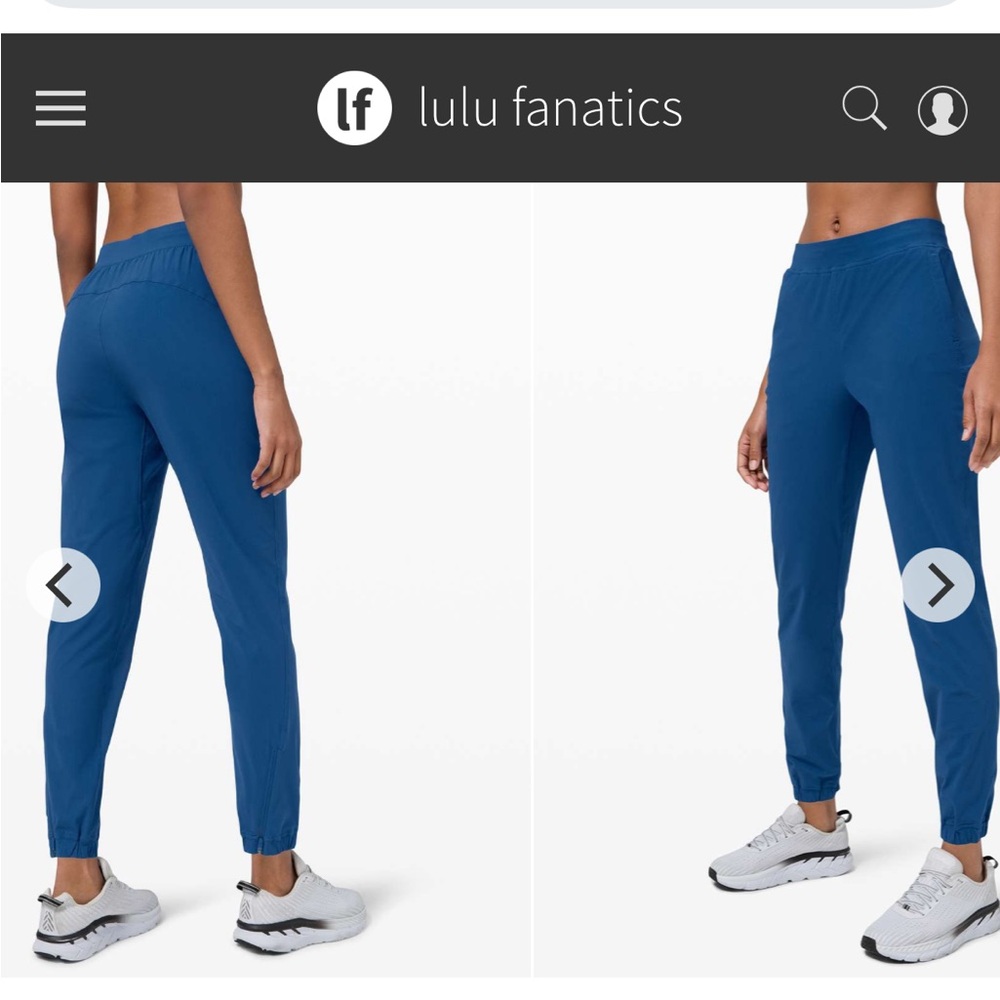 Lululemon Adapted State Full Length Jogger Sz 10 Regatta Blue 1024